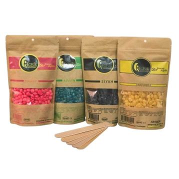 Ege Sir 200 gr 4 Adet Pudra Azulen Naturel Siyah Boncuk Ağda