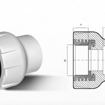 Ege Yıldız PPRC Gri 20x1/2 Dişi Adaptör