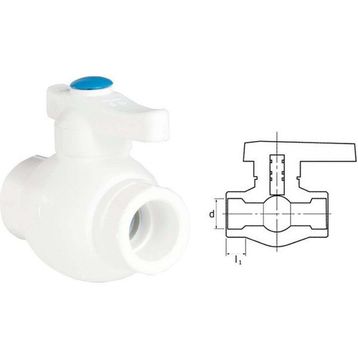 Ege Yıldız PPRC Gri 40 mm Küresel Vana