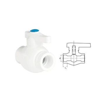 Ege Yıldız PPRC Gri 40 mm Küresel Vana