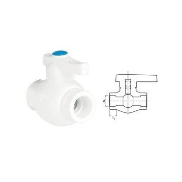 Ege Yıldız PPRC Gri 40 mm Küresel Vana