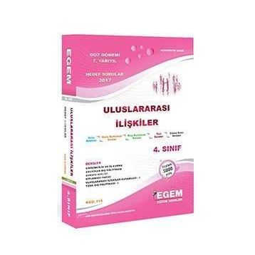 Egem Yayınları Uluslararası İlişkiler Set 4. Sınıf 7. Yarıyıl Güz Dönemi Konu Anlatımlı Soru Bankası