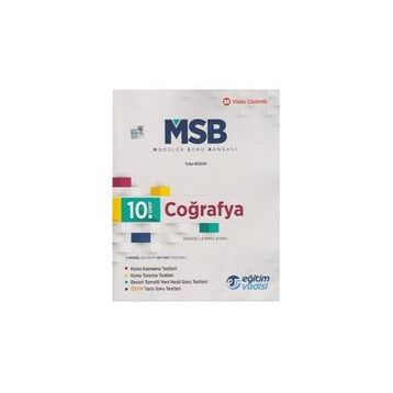Eğitim Vadisi 10. Sınıf Modüler Coğrafya Soru Bankası