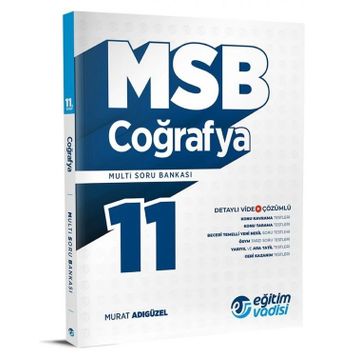 Eğitim Vadisi 11. Sınıf Coğrafya MSB Multi Soru Bankası