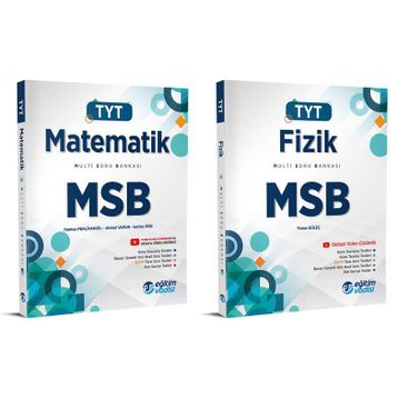Eğitim Vadisi 2024 Tyt Matematik + Fizik Msb Multi Soru Bankası Seti 2 Kitap