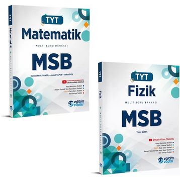Eğitim Vadisi 2024 Tyt Matematik + Fizik Msb Multi Soru Bankası Seti 2 Kitap
