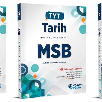 Eğitim Vadisi 2024 Tyt Türkçe + Coğrafya Msb Multi Soru Bankası Seti 2 Kitap