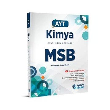 Eğitim Vadisi Yayınları AYT Kimya MSB Multi Soru Bankası Video Çözümlü
