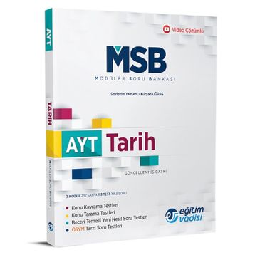 Eğitim Vadisi Yayınları AYT Tarih Modüler Soru Bankası