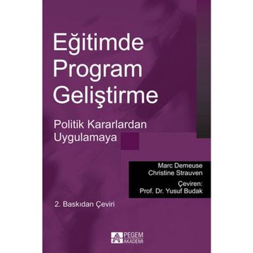 Eğitimde Program Geliştirme - Marc Demeuse