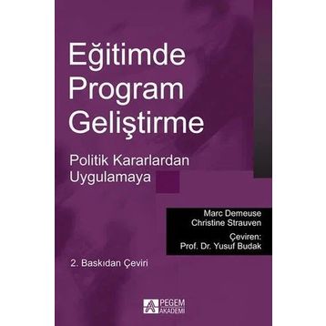 Eğitimde Program Geliştirme - Pegem Akademi Yayıncılık