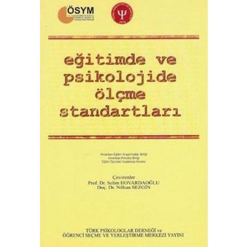 Eğitimde ve Psikolojide Ölçme Standartları - Türk Psikologlar Derneği Yayınları