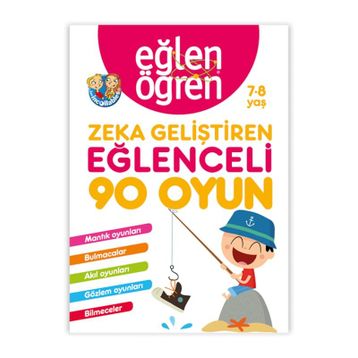 Eğlen Öğren Eğlenceli 90 Oyun 7-8 Yaş Zeka Geliştiren Kitap