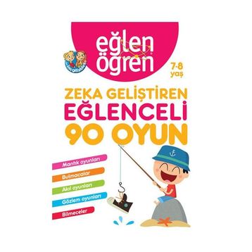 Eğlen Öğren Eğlenceli 90 Oyun 7-8 Yaş Zeka Geliştiren Kitap