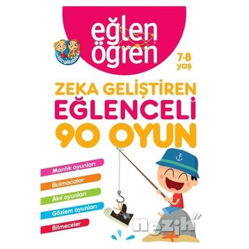 Eğlen Öğren Eğlenceli 90 Oyun 7-8 Yaş Zeka Geliştiren Kitap