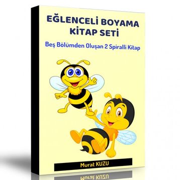 Eğlenceli Boyama Kitap Seti 2 Spiralli Kitap