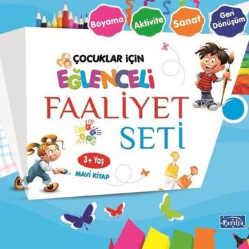 Eğlenceli Faaliyet Seti - Mavi Kitap - 3+ Yaş - Kolektif