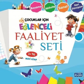 Eğlenceli Faaliyet Seti - Mavi Kitap - 3+ Yaş - Kolektif