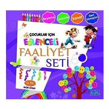 Eğlenceli Faaliyet Seti - Mor Kitap - 5+ Yaş - Kolektif