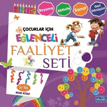 Eğlenceli Faaliyet Seti - Mor Kitap - 5+ Yaş - Kolektif