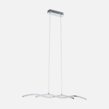 Eglo Lasana 2 Modern Tekli Led Çelik Dikdörtgen Sarkıt Avize