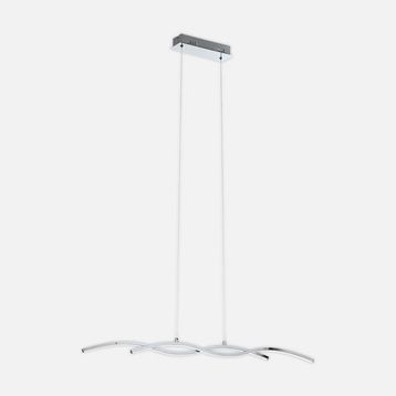 Eglo Lasana 2 Modern Tekli Led Çelik Dikdörtgen Sarkıt Avize