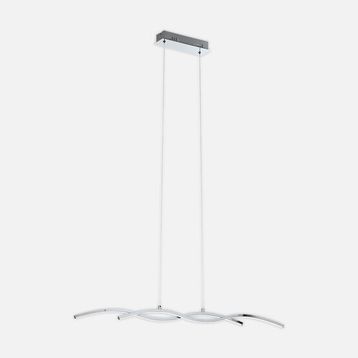 Eglo Lasana 2 Modern Tekli Led Çelik Dikdörtgen Sarkıt Avize