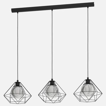 Eglo Vernham Modern 3'lü E27 Duy Metal Avize