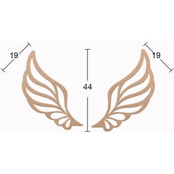 Ehobici DS-083 Boyanabilir Duvar Dekorasyonu Ahşap Obje
