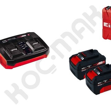 Einhell 18V 4Ah Çift Akü ve Power-X-Twincharger İkili Şarj Cihazı