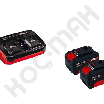 Einhell 18V 4Ah Çift Akü ve Power-X-Twincharger İkili Şarj Cihazı