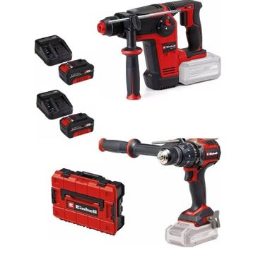 Einhell TP-HD 18/26 Li BL Kırıcı Delici Matkap TP-CD 18/120 Li-i BL Darbeli Vidalama Makinesi 2x4 Ah Akülü Set