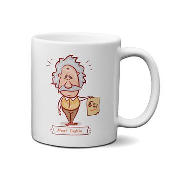 Einstein Albert Einstein Porselen Kupa Bardak