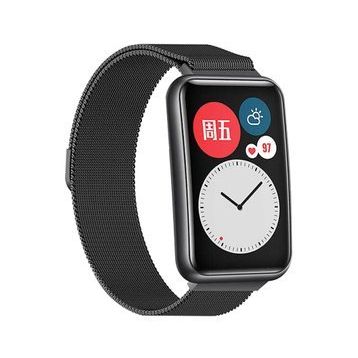 Eiroo Huawei Watch Fit Siyah Metal Kordon Dönüştürücü