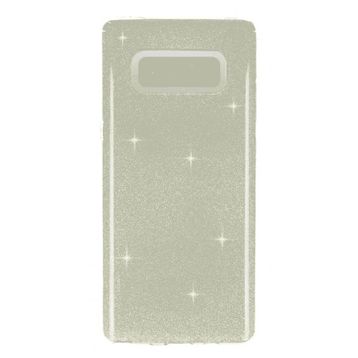Eiroo Silvery Samsung Galaxy Note 8 Simli Gold Silikon Kılıf