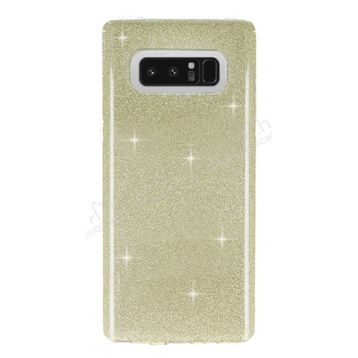 Eiroo Silvery Samsung Galaxy Note 8 Simli Gold Silikon Kılıf