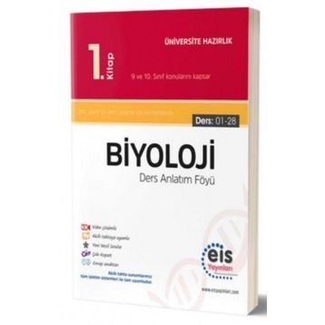 Eis Yayınları Biyoloji 1. Kitap Ders Anlatım Föyleri Konu Özetli Soru Bankası