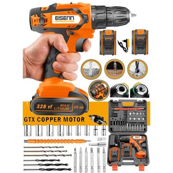 Eisenn Alman Teknoloji Tech Series 45 Kademe Torq 328 Wf 20 Ah Çift Akülü Seri Vidalama Matkap