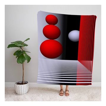 Ejoya 90624 Modern Desenli Polar TV Battaniyesi