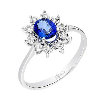 Ejoya SF0015YZY Safir Ve Pırlanta Yüzük