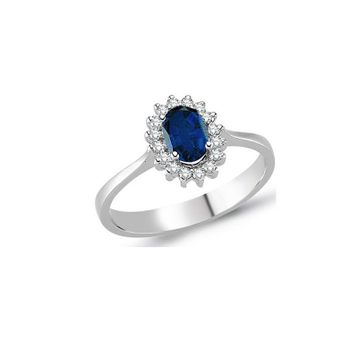 Ejoya SF0015YZY Safir Ve Pırlanta Yüzük