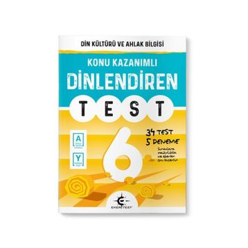 Eker Test Yayınları 6.Sınıf Dinlendiren Soru Bankası - Eker Test Yayınları