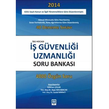 Ekin Yayınevi İş Güvenliği Uzmanlığı Soru Bankası