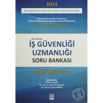 Ekin Yayınevi İş Güvenliği Uzmanlığı Soru Bankası