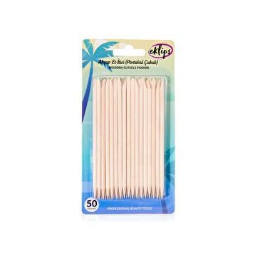 Eklips 50 Adet Portakal Çubuğu Ahşap Et İtici