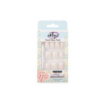 Eklips French Pembe Küt Takma Tırnak