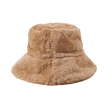 Eklips Kahve Peluş Bucket Şapka