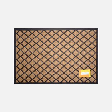 Ekol Bali Dikdörtgen Kahverengi Siyah 60x90 cm Kauçuk Tekstil Paspas