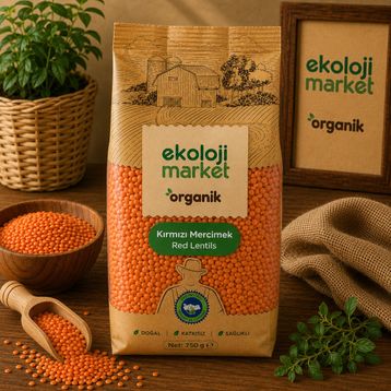 Ekoloji Market 750 gr Kırmızı Mercimek