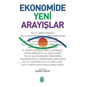 Ekonomide Yeni Arayışlar - Tekin Yayınevi